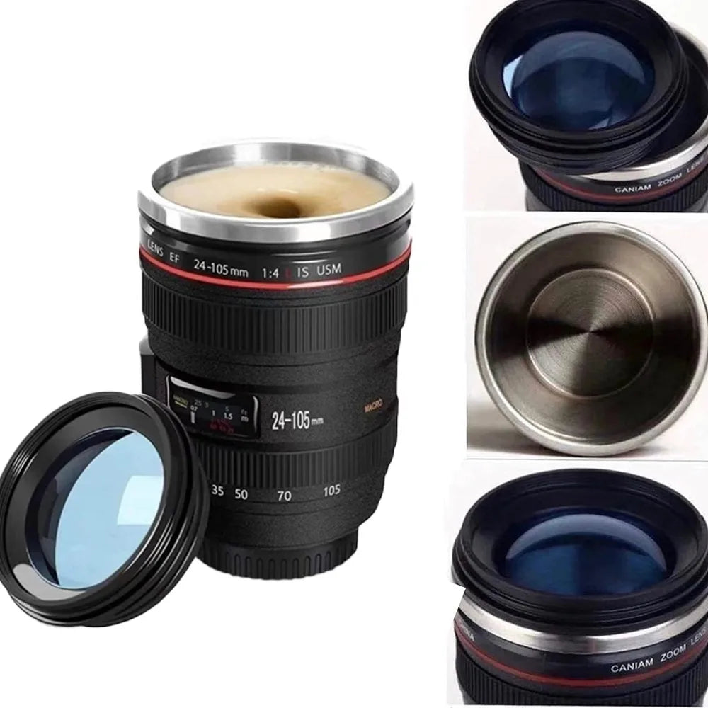 Camera Lens Travel Mug 450ml