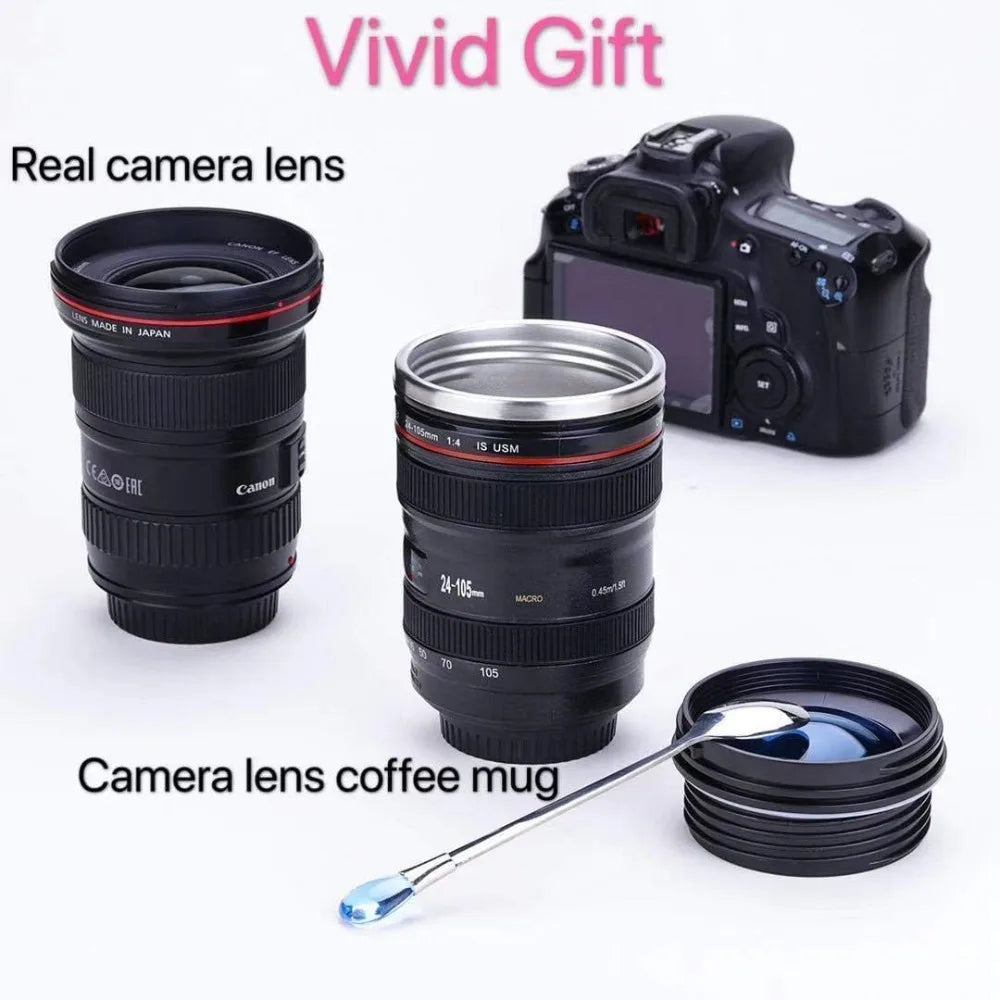 Camera Lens Travel Mug 450ml
