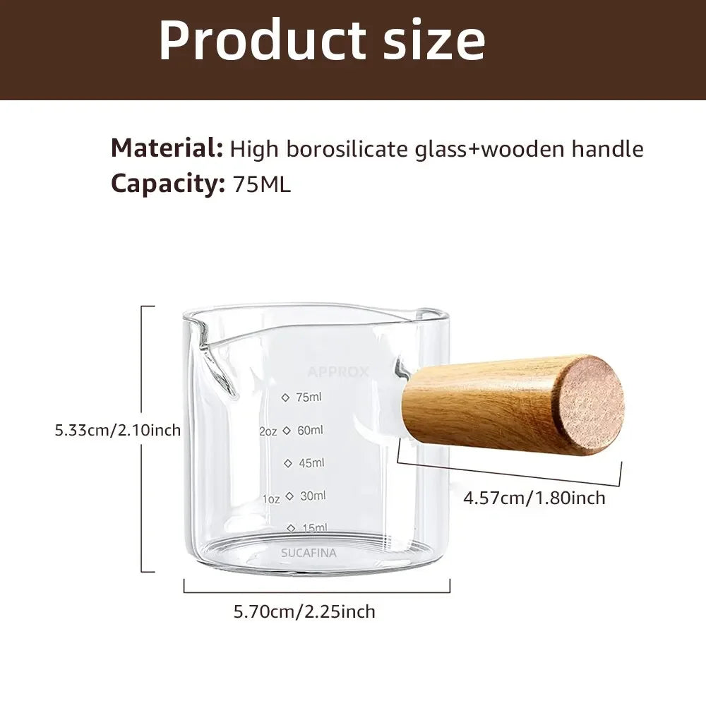 Glass Espresso Measuring Cup