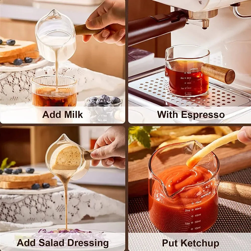 Glass Espresso Measuring Cup